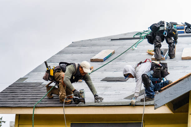 Professional Gutter Installation technician working in Eldon, IA